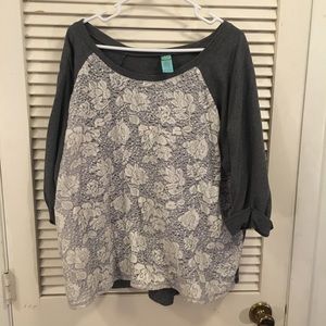 Lace Crewneck Sweatshirt